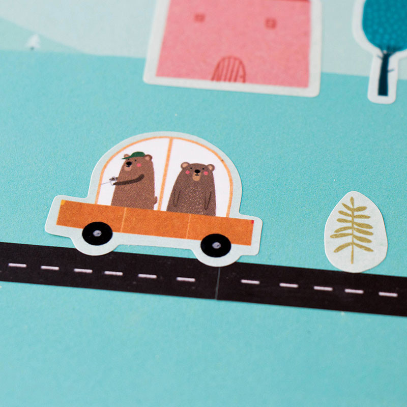 Creative activity with stickers